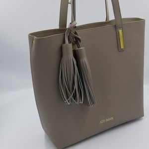 JOY & IMAN Tassel Chic Lether Handbag